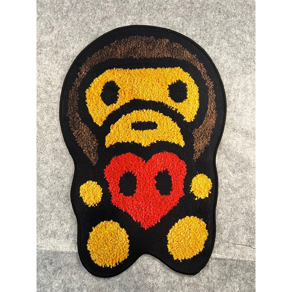 Baby Milo Heart Tufted Rug Non Slip Back